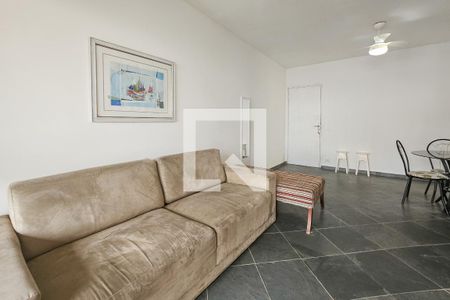 Sala de apartamento para alugar com 2 quartos, 90m² em Vila Júlia, Guarujá