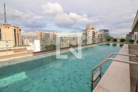 Área comum de kitnet/studio para alugar com 1 quarto, 24m² em Paraíso, São Paulo