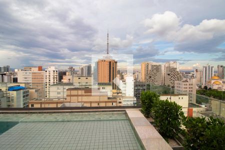 Área comum de kitnet/studio para alugar com 1 quarto, 24m² em Paraíso, São Paulo