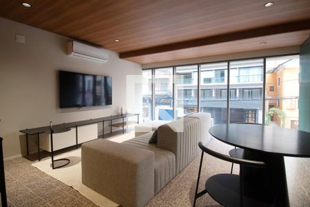 Área comum de kitnet/studio para alugar com 1 quarto, 24m² em Paraíso, São Paulo