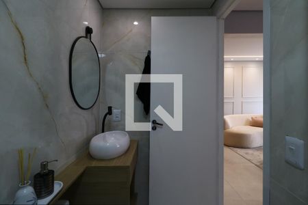 Banheiro Social de apartamento à venda com 2 quartos, 57m² em Parque das Nações, Santo André