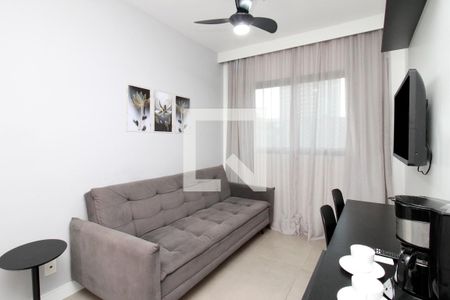 Sala/Cozinha de apartamento para alugar com 1 quarto, 28m² em Bela Vista, São Paulo