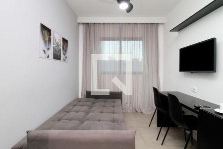 Sala/Cozinha de apartamento para alugar com 1 quarto, 28m² em Bela Vista, São Paulo