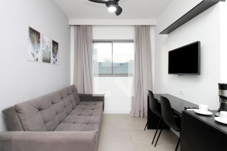 Sala/Cozinha de apartamento para alugar com 1 quarto, 28m² em Bela Vista, São Paulo