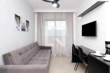 Sala/Cozinha de apartamento para alugar com 1 quarto, 28m² em Bela Vista, São Paulo