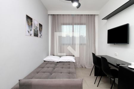 Sala/Cozinha de apartamento para alugar com 1 quarto, 28m² em Bela Vista, São Paulo