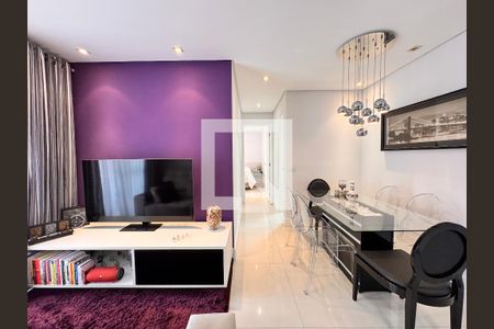 Sala de apartamento à venda com 2 quartos, 57m² em Campestre, Santo André