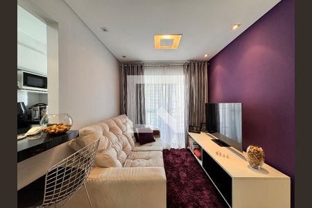 Sala de apartamento à venda com 2 quartos, 57m² em Campestre, Santo André