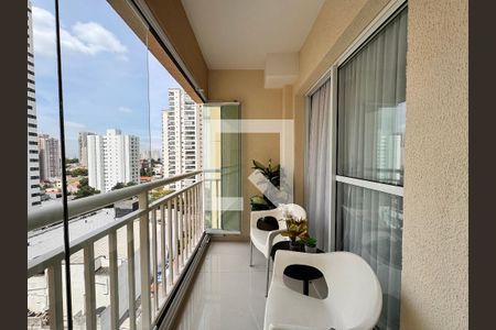 Varanda gourmet de apartamento à venda com 2 quartos, 57m² em Campestre, Santo André