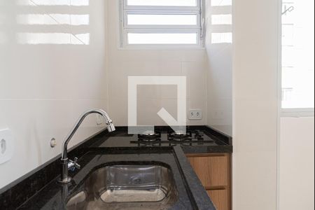 Cozinha de kitnet/studio para alugar com 1 quarto, 22m² em Bela Vista, São Paulo