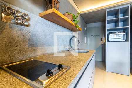 Sala/Cozinha de apartamento à venda com 1 quarto, 44m² em Pinheiros, São Paulo
