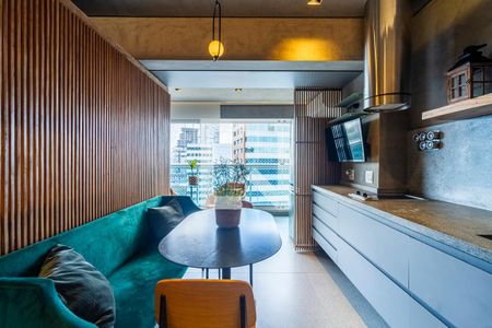 Sala/Cozinha de apartamento à venda com 1 quarto, 44m² em Pinheiros, São Paulo