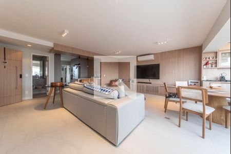 Sala de apartamento à venda com 3 quartos, 158m² em Brooklin Novo, São Paulo