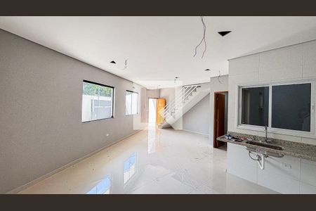 Sala - Sala de Jantar de casa à venda com 3 quartos, 106m² em Vila Curuçá, Santo André