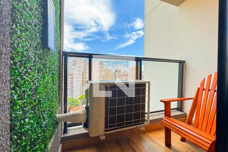 Varanda da Sala de apartamento à venda com 1 quarto, 29m² em Vila Mariana, São Paulo