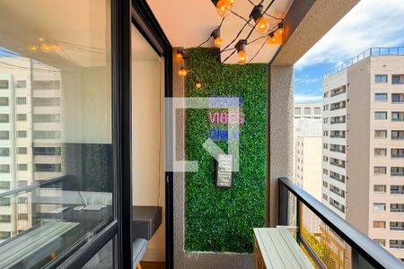 Varanda da Sala de apartamento à venda com 1 quarto, 29m² em Vila Mariana, São Paulo