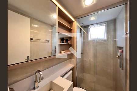 Banheiro de apartamento à venda com 2 quartos, 48m² em Cidade Satélite Íris, Campinas