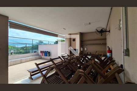 Área comum - Churrasqueira de apartamento para alugar com 1 quarto, 48m² em Jardim do Lago, Jundiaí