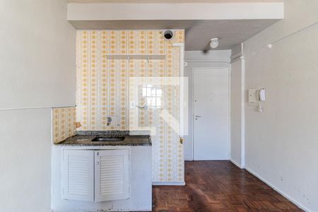 Cozinha de kitnet/studio para alugar com 1 quarto, 27m² em Bela Vista, São Paulo