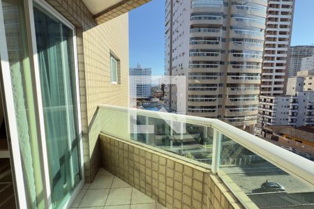 Varanda da Sala de apartamento para alugar com 1 quarto, 57m² em Aviação, Praia Grande