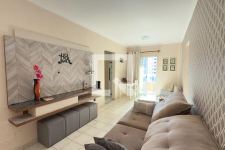 Sala de apartamento para alugar com 1 quarto, 57m² em Aviação, Praia Grande