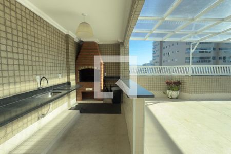 Área comum - Salão de festas de apartamento para alugar com 1 quarto, 57m² em Aviação, Praia Grande