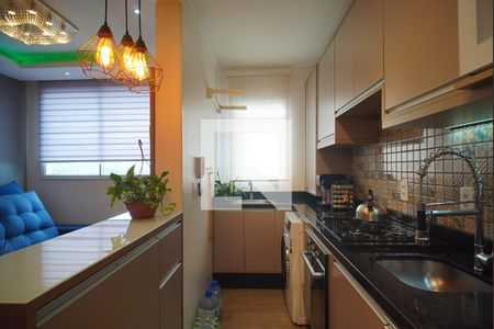 Cozinha de apartamento à venda com 2 quartos, 55m² em São Jorge, Novo Hamburgo