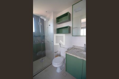 Banheiro de kitnet/studio à venda com 1 quarto, 24m² em Pinheiros, São Paulo