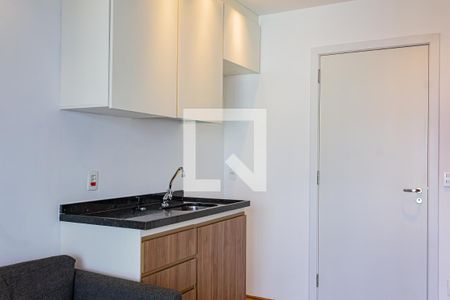 Sala/Cozinha de apartamento para alugar com 1 quarto, 33m² em Barra Funda, São Paulo