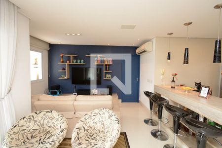 Detalhe Sala de apartamento à venda com 2 quartos, 93m² em Vila Campo Grande, São Paulo