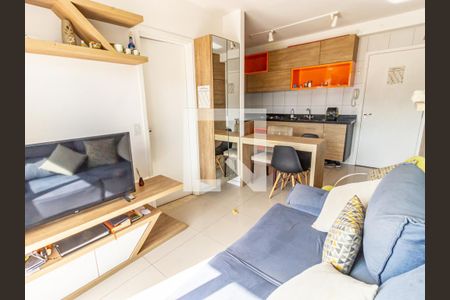 Sala/Cozinha de apartamento à venda com 1 quarto, 32m² em Brás, São Paulo
