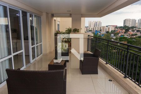 Varanda da Sala de apartamento à venda com 4 quartos, 193m² em Jardim Marajoara, São Paulo