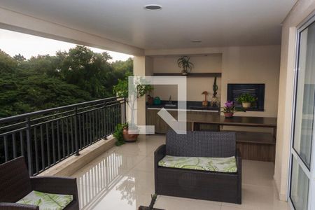 Varanda da Sala de apartamento à venda com 4 quartos, 193m² em Jardim Marajoara, São Paulo