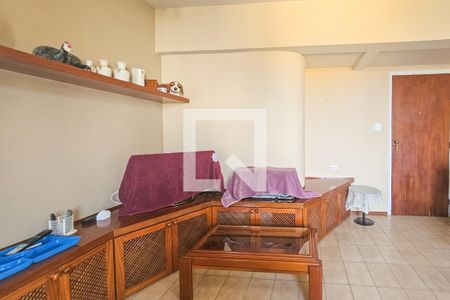 Sala de apartamento para alugar com 1 quarto, 42m² em Jardim Tres Marias, Guarujá