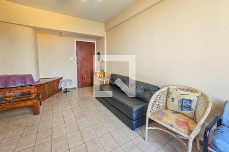 Sala de apartamento para alugar com 1 quarto, 42m² em Jardim Tres Marias, Guarujá
