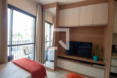 Sala / Quarto - Studio de kitnet/studio para alugar com 1 quarto, 22m² em Jardim das Acacias, São Paulo