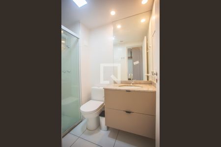 Banheiro de kitnet/studio à venda com 1 quarto, 26m² em Vila Clementino, São Paulo