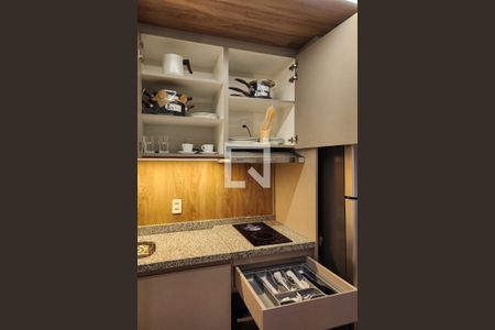 Cozinha de kitnet/studio à venda com 1 quarto, 26m² em Centro, São Bernardo do Campo