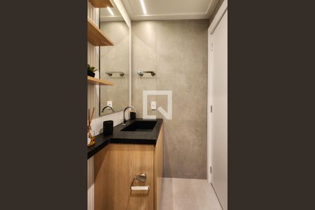 Banheiro de kitnet/studio à venda com 1 quarto, 26m² em Centro, São Bernardo do Campo