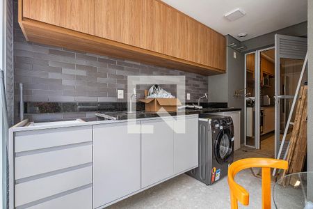 Sala/Cozinha - Varanda de apartamento para alugar com 2 quartos, 64m² em Paraíso, São Paulo
