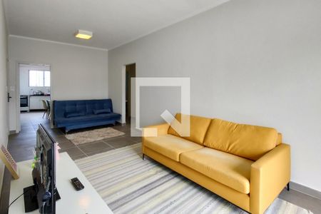 Sala de casa de condomínio para alugar com 2 quartos, 70m² em Vila Caiçara, Praia Grande