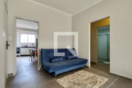Sala de casa de condomínio para alugar com 2 quartos, 70m² em Vila Caiçara, Praia Grande