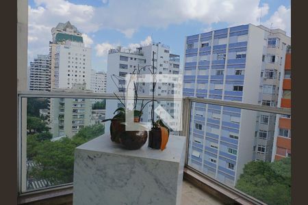 Varanda da Sala de apartamento à venda com 4 quartos, 337m² em Higienópolis, São Paulo
