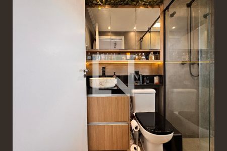 Banheiro da Suíte de apartamento à venda com 2 quartos, 65m² em Jardim Bela Vista, Santo André