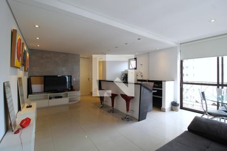 Sala/Cozinha de apartamento para alugar com 1 quarto, 70m² em Vila Nova Conceição, São Paulo