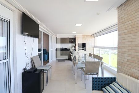 Varanda de apartamento para alugar com 3 quartos, 106m² em Jardim Belmar, Guarujá
