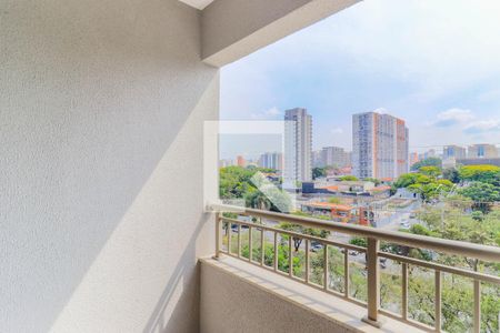 Varanda da Sala de apartamento à venda com 1 quarto, 33m² em Campo Belo, São Paulo