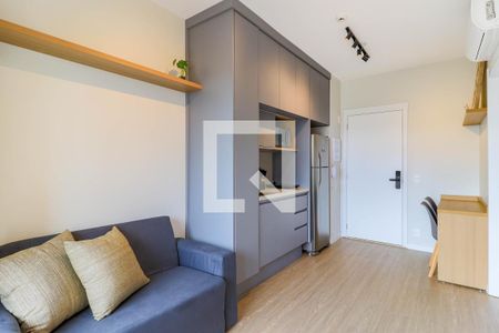 Sala de apartamento à venda com 1 quarto, 33m² em Campo Belo, São Paulo