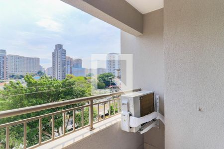 Varanda da Sala de apartamento à venda com 1 quarto, 33m² em Campo Belo, São Paulo
