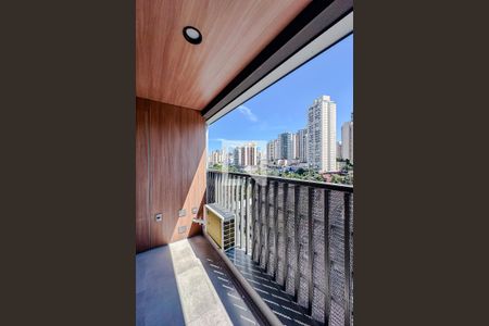 Varanda da Sala/Quarto de apartamento para alugar com 1 quarto, 26m² em Vila Regente Feijó, São Paulo